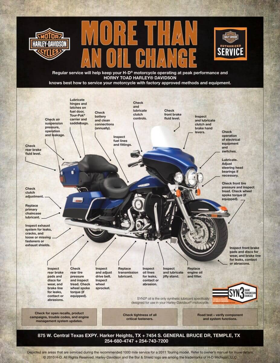 Harley davidson oil change near me online